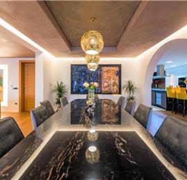 Luxury 5 Bedroom Villa with Heated Pool, Jacuzzi, Steam Room and Sea Views in Lozica near Dubrovnik, Sleeps 10